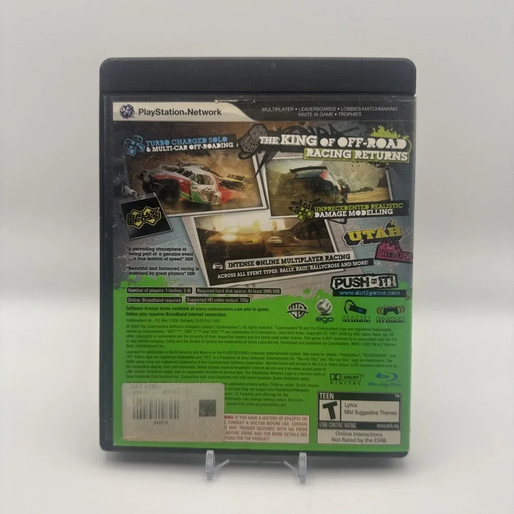 DiRT 2 (Sony PlayStation‎ 3, 2009) CIB